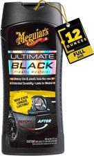 Premium Black Plastic Restorer for Vinyl and Rubber Trim, 12 Oz