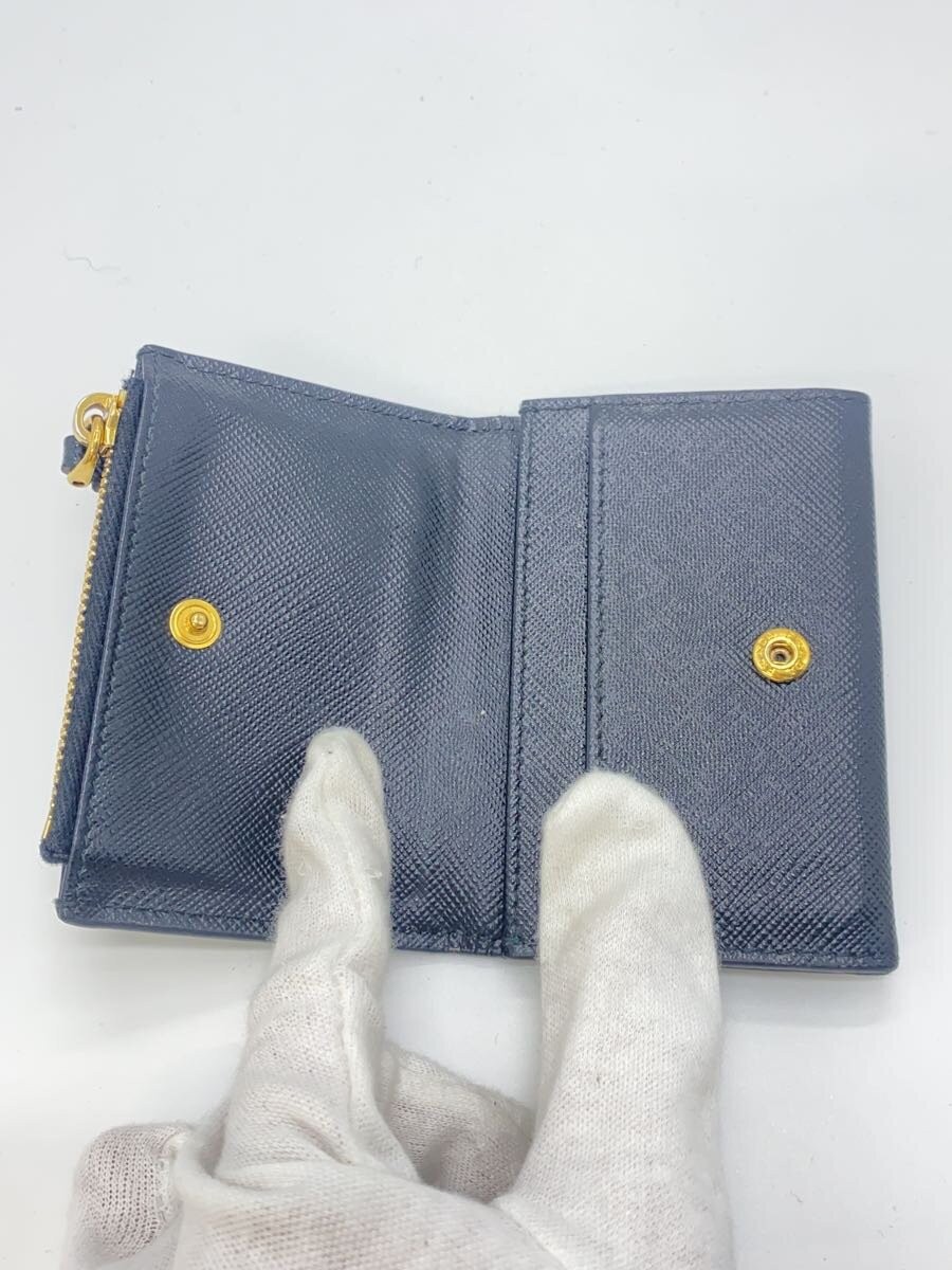 PRADA Card Case Leather BLK Plain Women's 1MC085 thumbnail 4