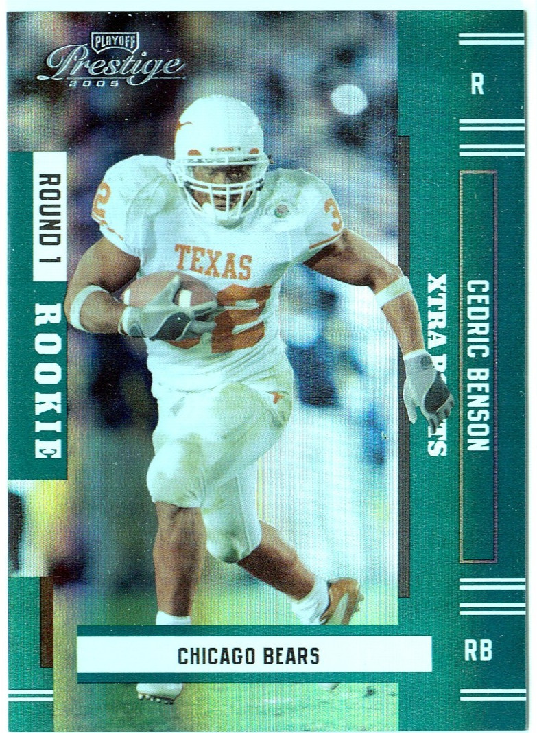 Cedric Benson Playoff Prestige #174 Xtra Points Green