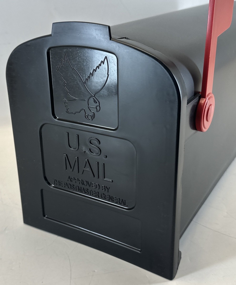 Gibraltar Mailboxes Parsons Classic Plastic Post Mount Black