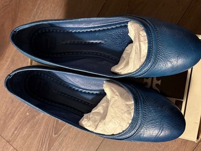 FRYE Agnes Blue Ballet Flats Leather Slip On Womens Size 8.5