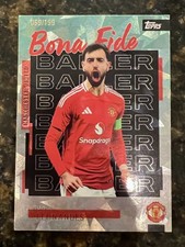2025-26 Topps Manchester United Team Set - Bruno Fernandes CRACKED ICE Teal /199