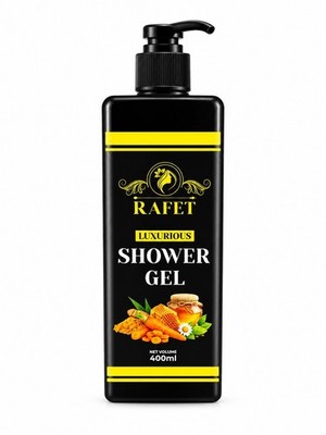 RAFET Luxurious Shower Gel Honey Carrot Oil Skin Care Body Wash 400ml/13.5 fl oz
