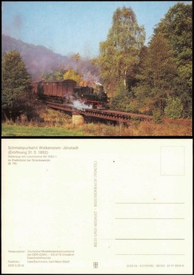 Ansichtskarte Streckewalde Güterzug mit Lokomotive 99 1585