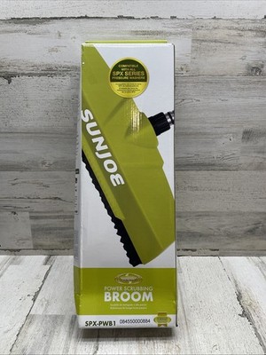 Sun Joe Power Scrubber Broom Long Handle Pressure Washer Attachment, SPX-PWB1