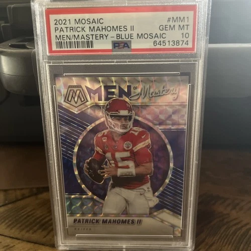 2021 Mosaic Patrick Mahomes II Men Of Mastery /99 PSA 10 Gem mint