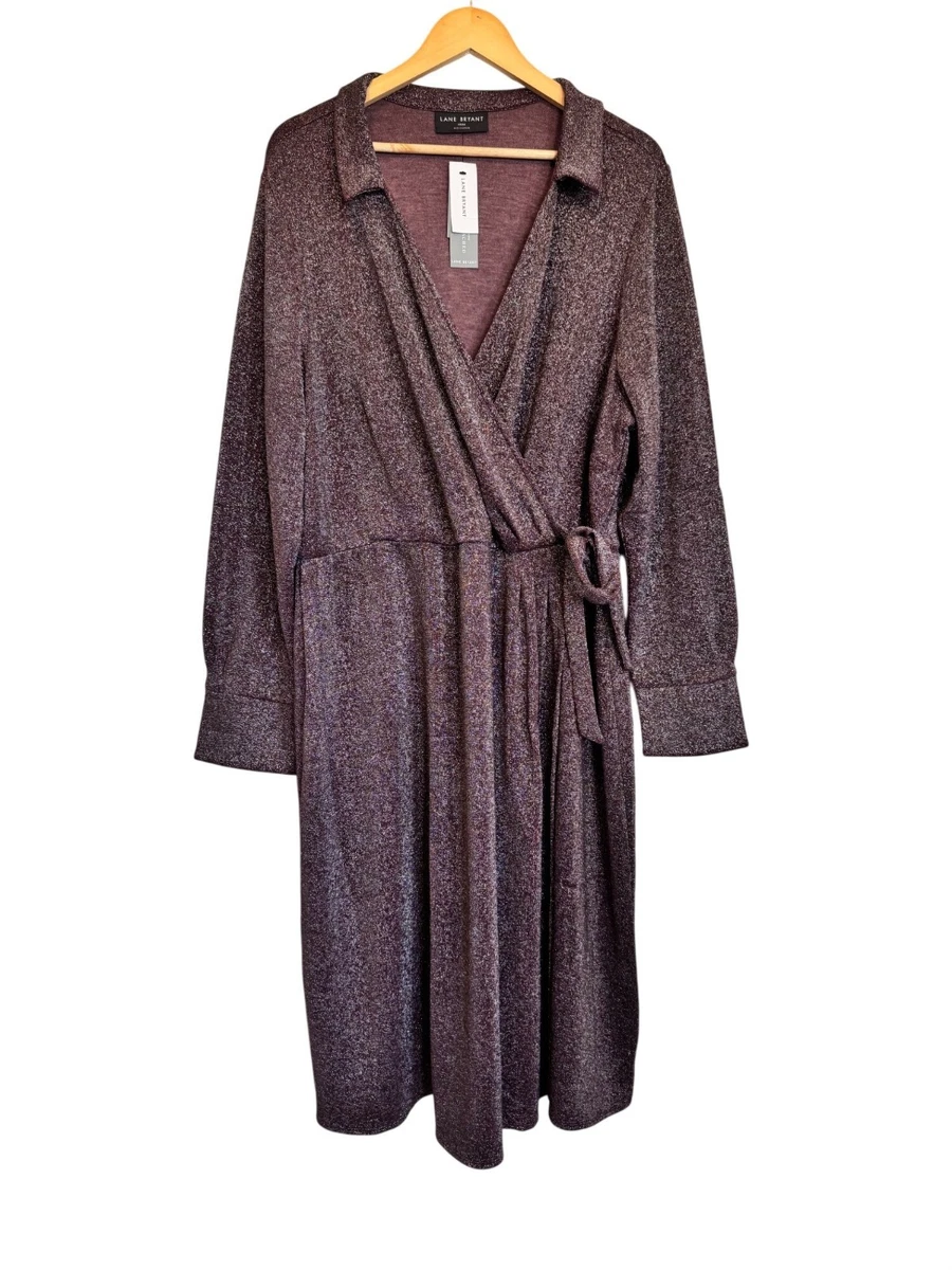 lane bryant long sleeve dresses Plus Size Women's Purple Dresses