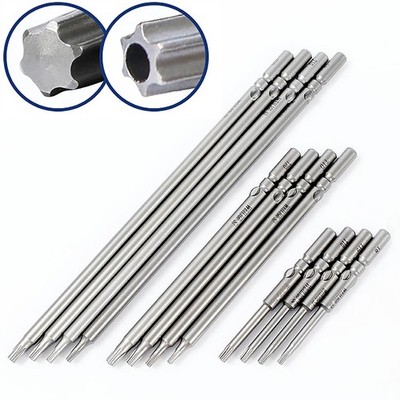 Φ5mm Magnetisch 60mm Lang Hex Torx Schraubendreher Bits Schrauber Satz T4-T25