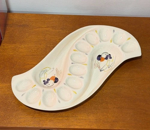 Red Wing Pottery Egg Platter Dish Capistrano pattern