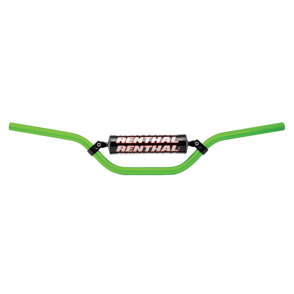 タケガワ　RENTHAL　ハンドルセット Renthal 784-03-GN-03 Aluminum 7/8 Handlebar Green For Kawasaki