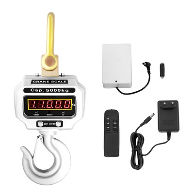 5000KG 5T ELECTRONIC CRANE SCALES INDUSTRIAL HANGING DIGITAL WEIGHT LED