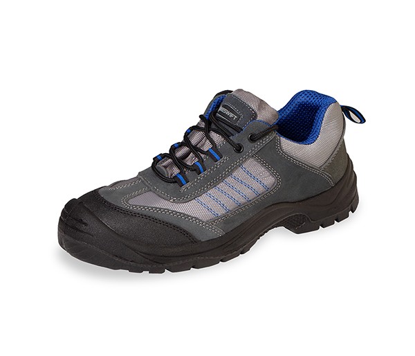 Beeswift Mesh Active Trainer Shoe Black/Blue Size 7