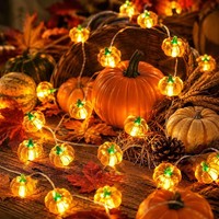 KüRbis Lichterkette Batterie 2M 20 LED Herbst Deko FüR Innen Dekoration