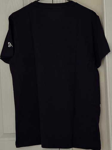 LACOSTE x NOVAK DJOKOVIC REGULAR FIT PERFORMANCE TENNIS Lg NAVY T-SHIRT NEW/TAGS - Picture 3 of 18