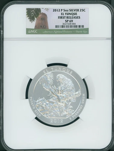 2012-P EL YUNQUE NP AMERICA BEAUTIFUL ATB 5 Oz SILVER NGC SP69 FIRST RELEASES FR