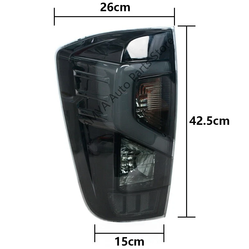 Luz trasera LED de humo para Nissan NP300 Navara 2015-2023 2 piezas Foto 3 de 4