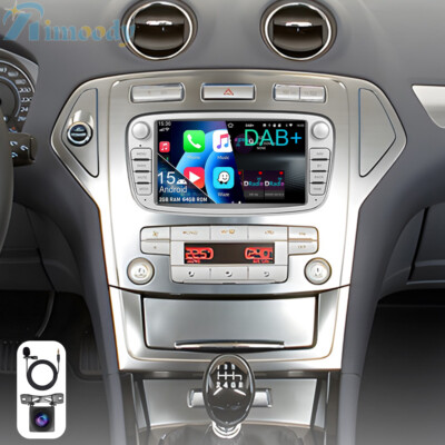 DAB+ Android 15 Autoradio Für Ford Focus Mondeo S-Max Galaxy GPS Navi BT 2+64GB