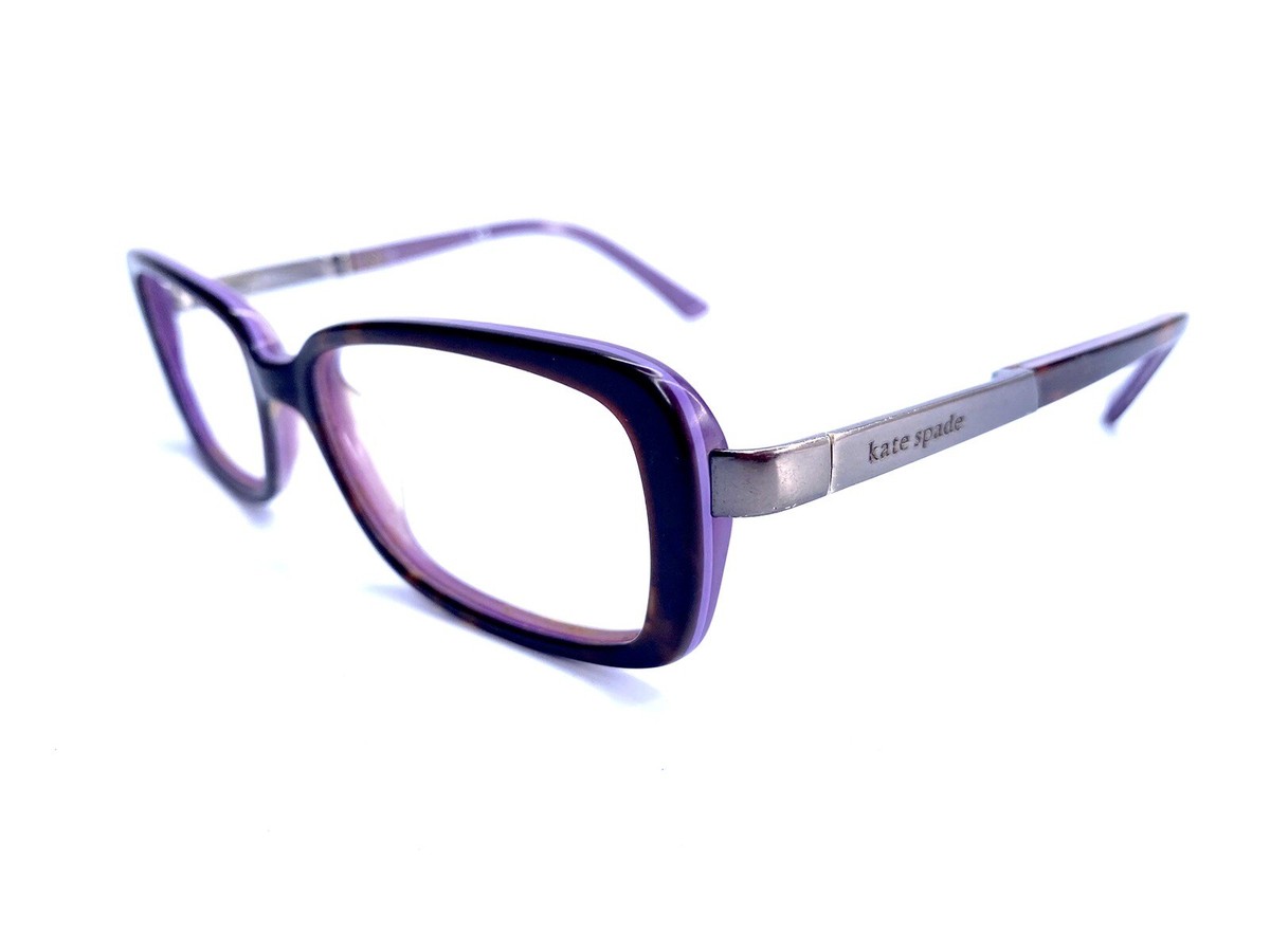 Kate Spade Tortoise Purple Rectangular Frame Eyeglasses  display picture 2