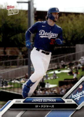 ウェア outman JAMES OUTMAN 2024 Topps NOW Road Opening Day Japan Edition #279 PR