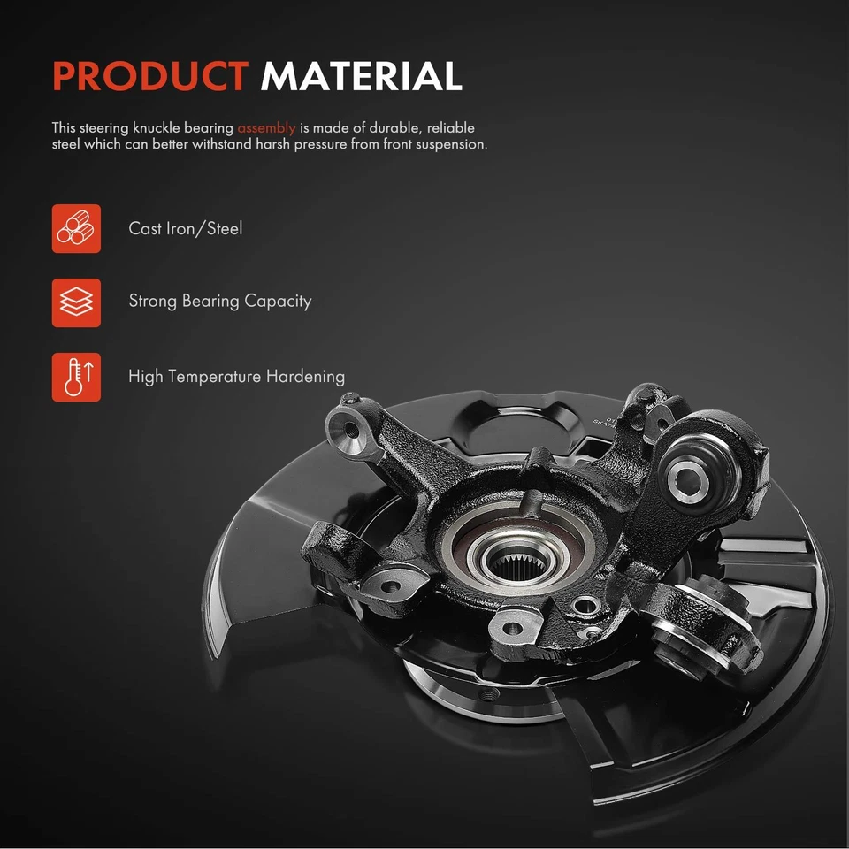 Cojinete de nudillo y buje de dirección de pasajero trasero para BMW 335i 325xi 330i 330xi 328i Foto 4 de 4