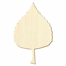 Holz Birkenblatt - Deko Basteln 3-50cm