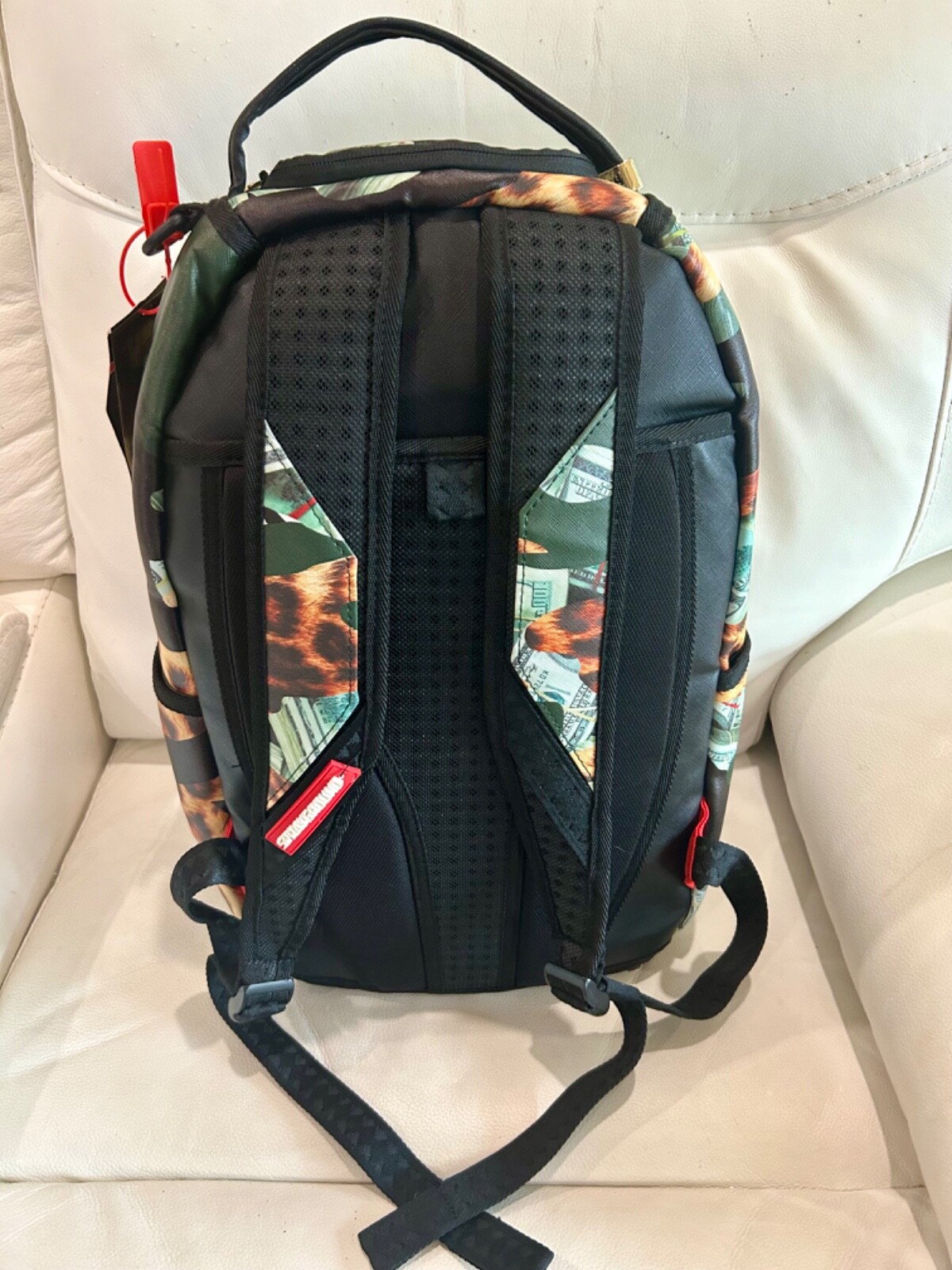 Money Shark Backpack Fire Money Sprayground WOW RARE NWT