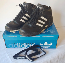 Scarpa da basket Adidas Enforcer Mid High Top vintage 1993 con scatola cavigliere