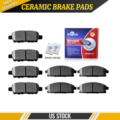Front & Rear Ceramic Brake Pads for 2005 - 2006 Nissan Quest X-Trail 3.5L 2.5L