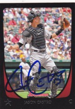 JASON CASTRO HOUSTON ASTROS SIGNED CARD ANGELS SAN DIEGO PADRES MINNESOTA TWINS