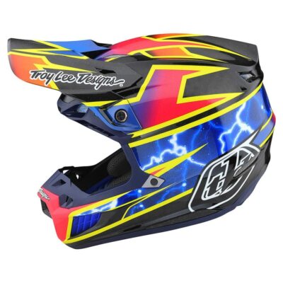 TLD SE5 Carbon Lightning Dirt Bike MX SXS ATV Helmet - Adult Small