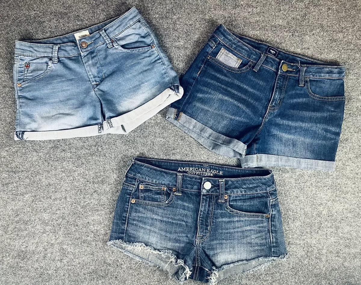 Ladies blue deals jean shorts
