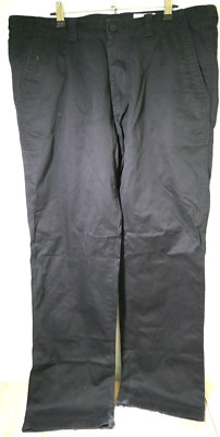  HUGO BOSS SPARO SCHWARZE CHINO GRÖßE 56 COMFORD FIT BUND VERSTELLBAR GETRAGEN