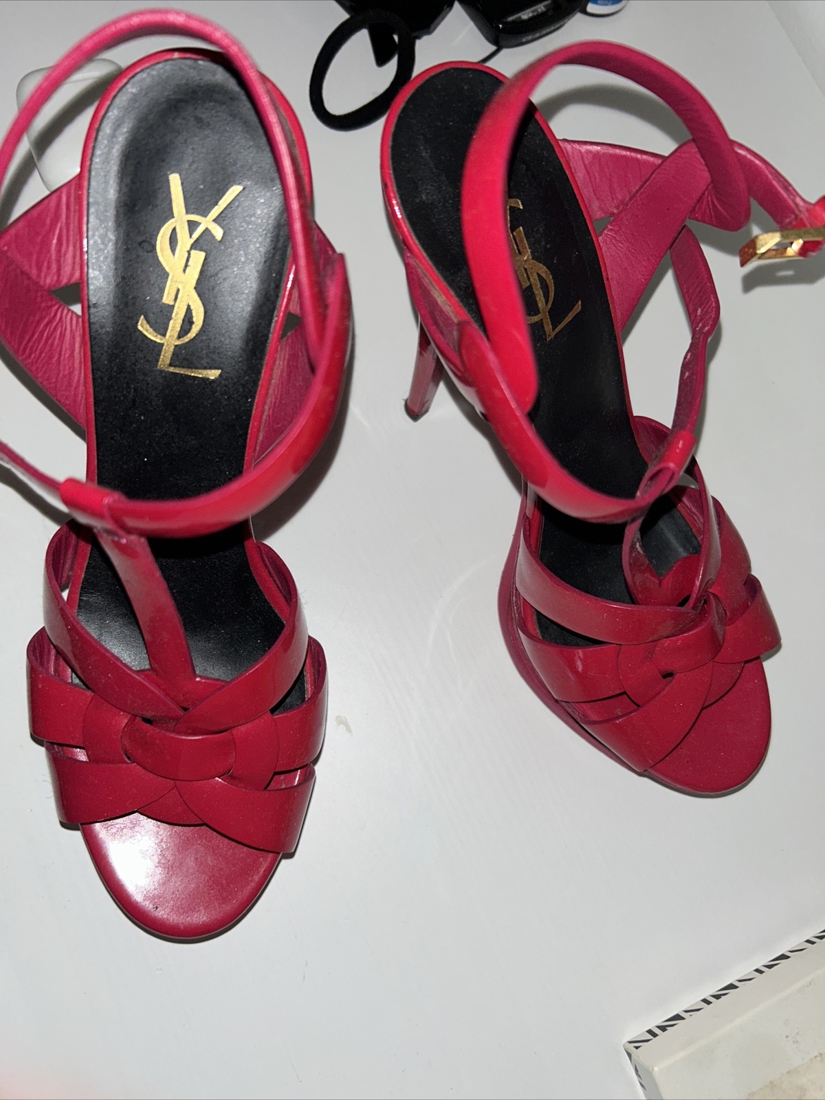YVES SAINT LAURENT YSL Sandali Tributo Pompa Rosa Fushia Rosa