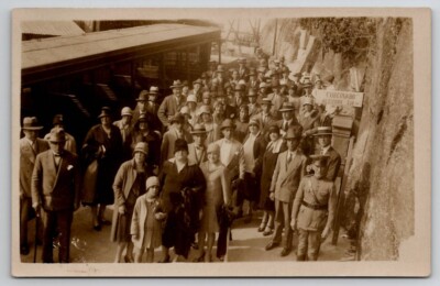 Rio De Janeiro Tourist Sightseeing Corcovado 1930 Real Photo Postcard F38