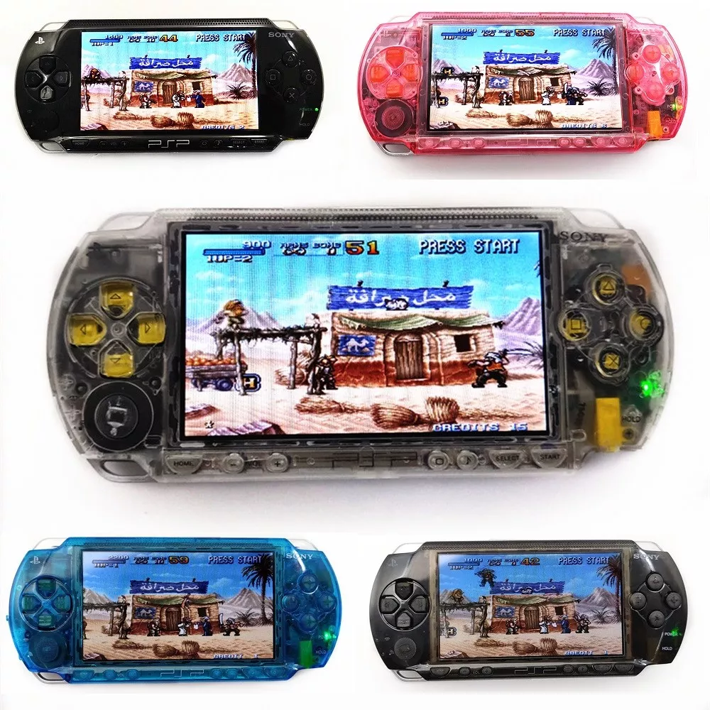 Retrofit Sony PSP 3000 Handheld PSP System Game Console-Clear White Color