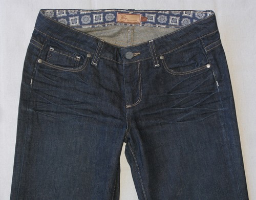 Jean acampanado Paige Robertson pierna completa tiro medio Wm talla 27-talla 28 ajuste-azul oscuro L32,5 - Imagen 4 de 10