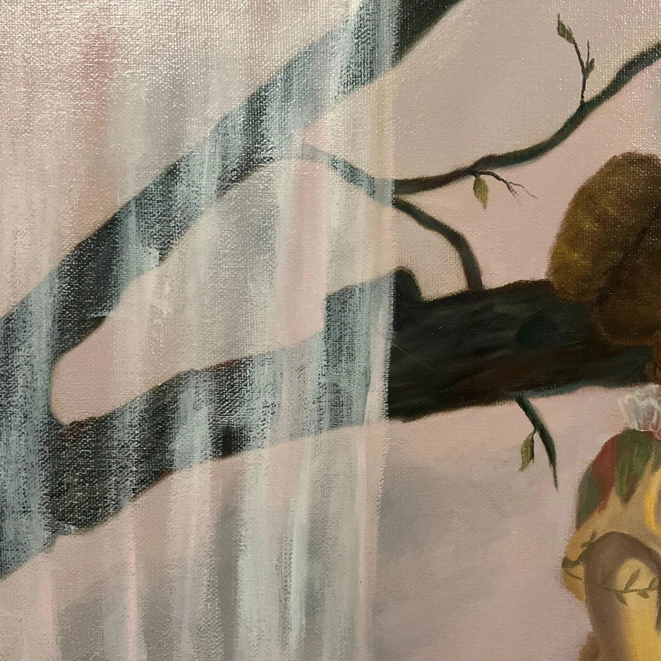 Anita Gish, в рамке сюрреализм стиль оригинальный масло на холсте "Tabitha & друзья" - Изображение 3 из 4