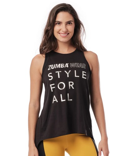 Zumba Style Loose Tank - Open Back Tank - Black ~ XS S M ~ New! Free Shipping - Picture 2 of 3