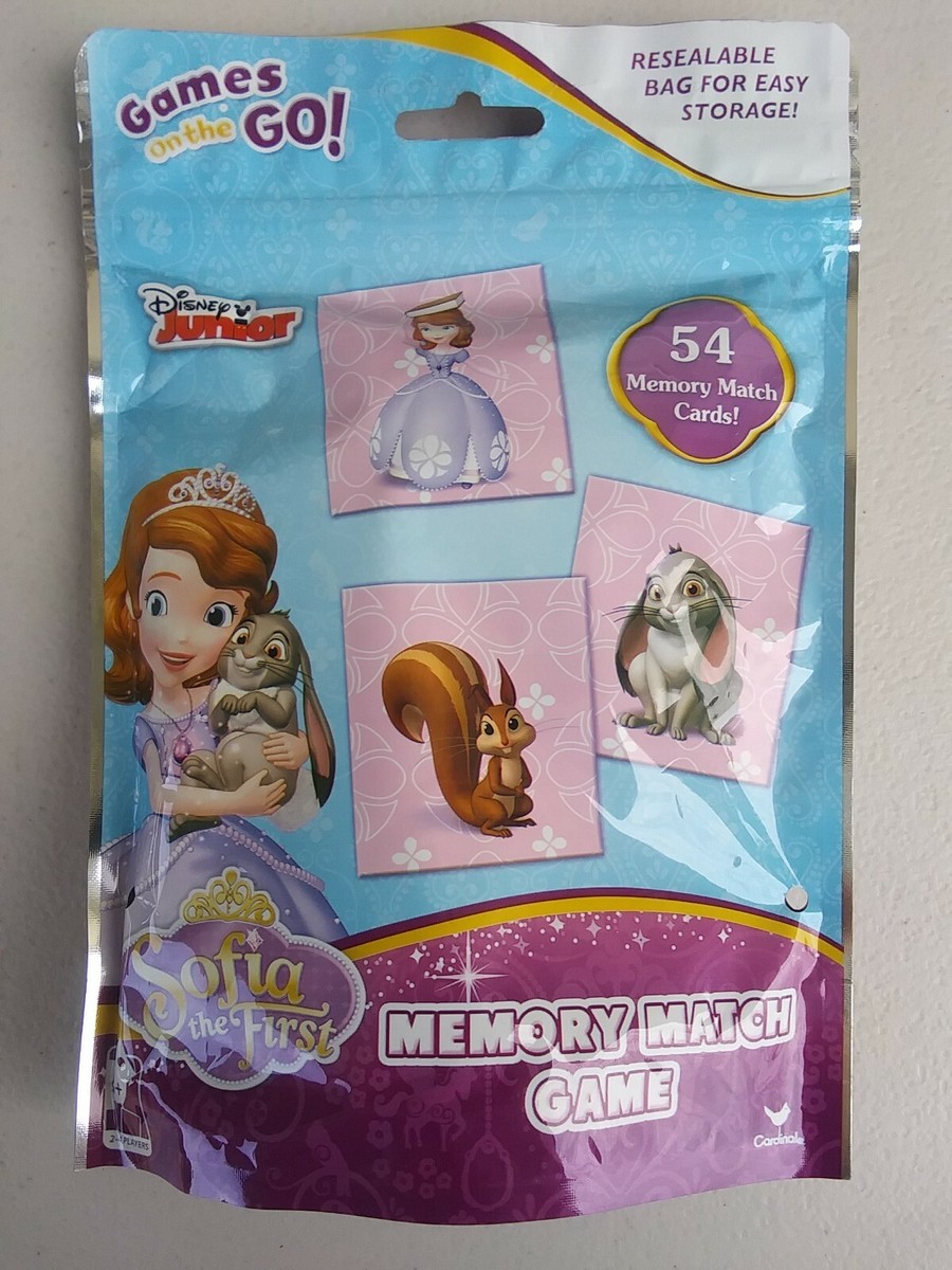 Sofia The First Memory Match Game Disney Princess Resealable Bag