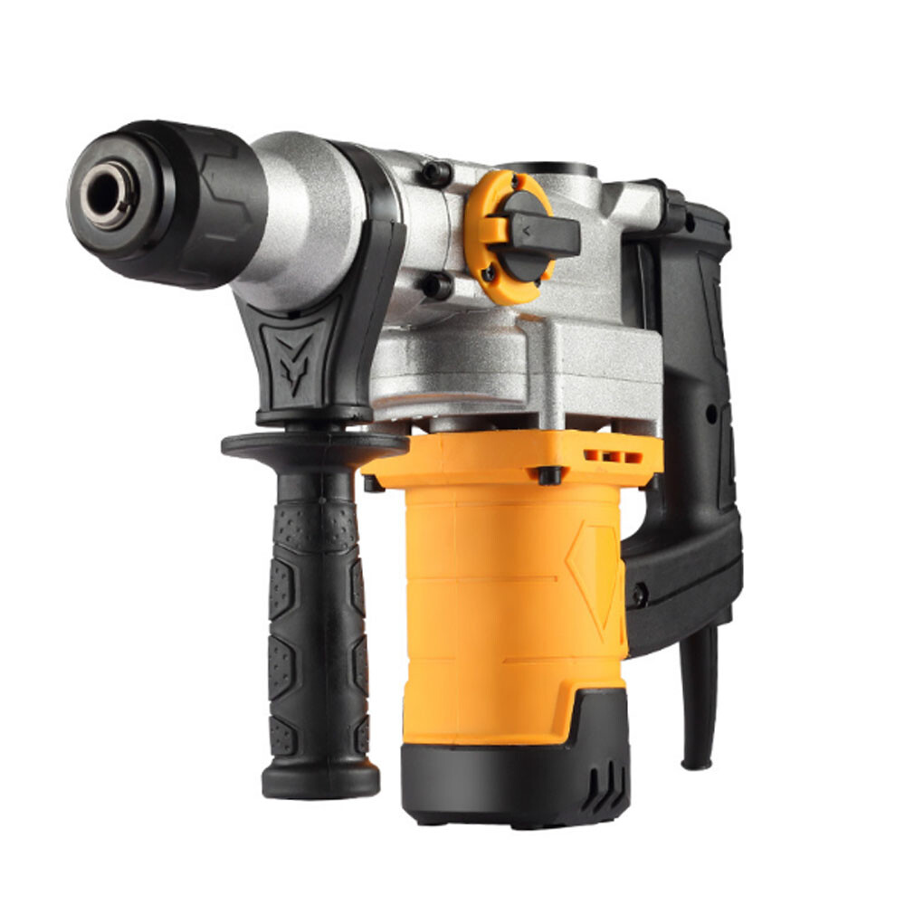 220V Hammer Drill Heavy Duty Corded Electric Impact Driver with Bit Set in Case