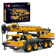 Mould King 17058 Crane Truck Static Model Building Block Toy Display Collectible