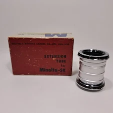 Vintage Minolta-SR Camera Lens Extension Tube Set with Original Box