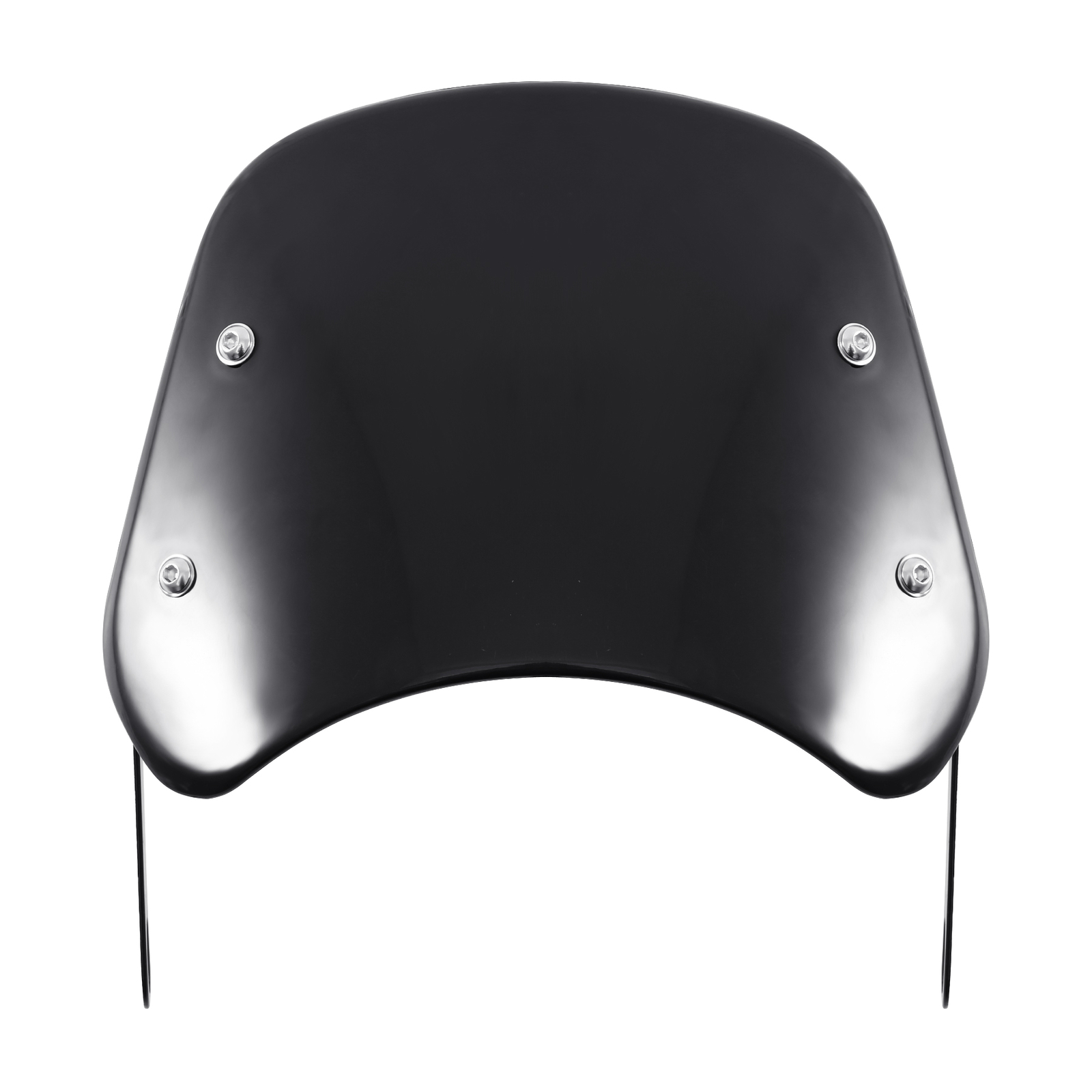 Universal Motorrad Windschutzscheibe Transparent - Für Lenker 22-25mm (7/8-1"), ABS, 360° Verstellbar, Einfach Montieren