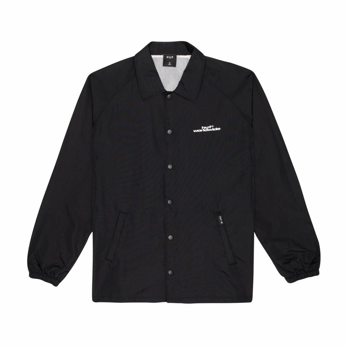 HUF Giacca Uomo SENZA TITOLO COACHES Nero Media Nuova con etichette