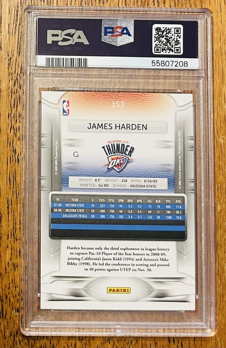 2009 Panini Prestige James Harden Rookie RC #153 PSA 10 Gem Mint