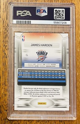 2009 Panini Prestige James Harden Rookie RC #153 PSA 10 Gem Mint