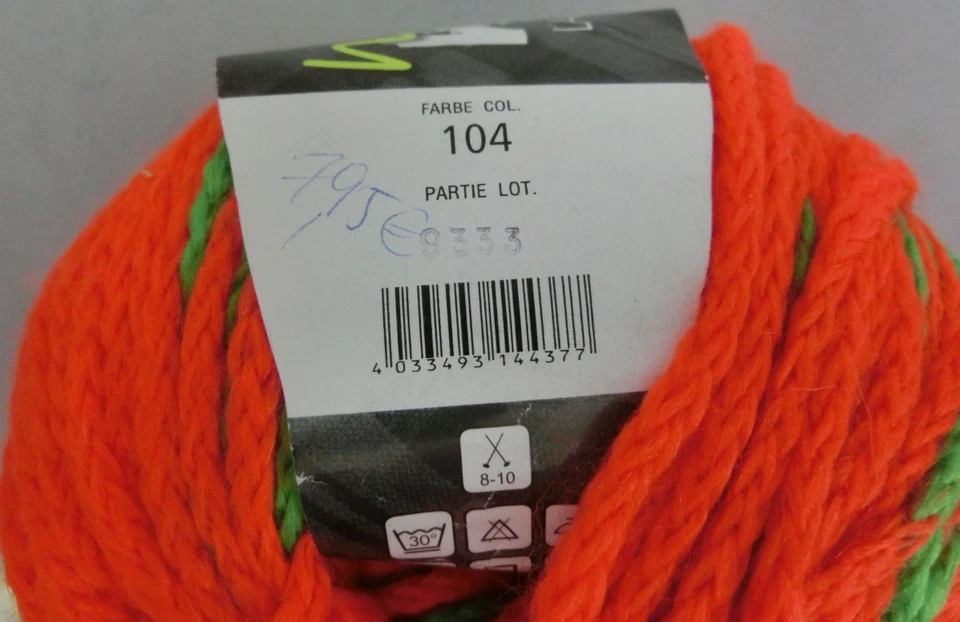 (49,90 €/kg): 100 g McWool Chain, Lana Grossa, Fb. 104 - schön für Mützen #2128 - Bild 2 von 3