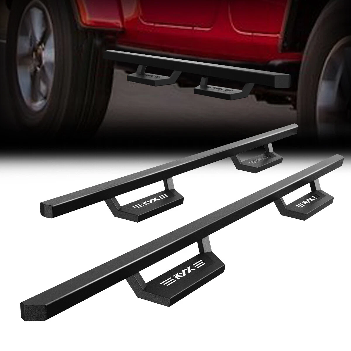 2PCS Side Steps Bars Running Boards For 2019 2020 2021 RAM 1500