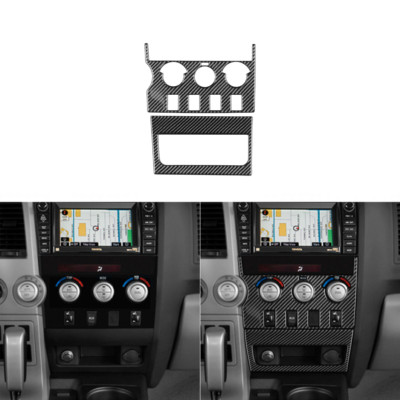 Soft Carbon Fiber Central Control Panel B Trim For Toyota Tundra 2007-13