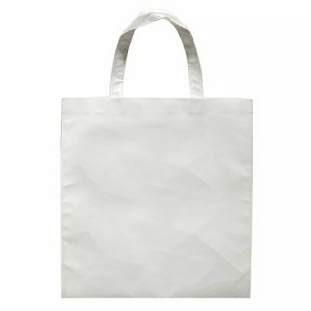 4Pcs Non-Woven Sublimation Blank Tote Bag 33cmx26cm Plain White